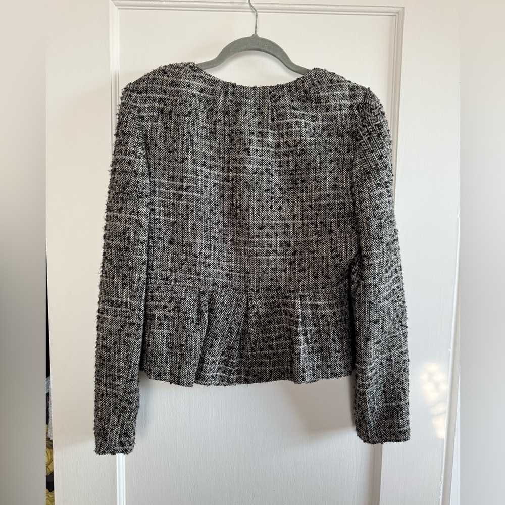 Women's Tweed Peplum Jacket - Picture 2 of 3